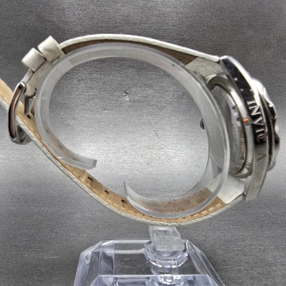 Invicta Heart Dive Watch Women 37mm Silver Dial Silver Tone Date 12401 New Batt8