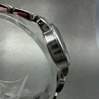 Seiko Michel Klein Watch Women 20mm White Dial Two Tone Round 1N01-K970 New Batt3