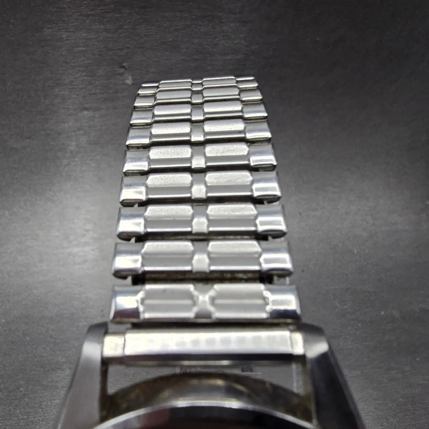 Seiko 5 Automatic Watch Men 37mm Silver Dial Silver Tone Daydate 6119-8080 PARTS5