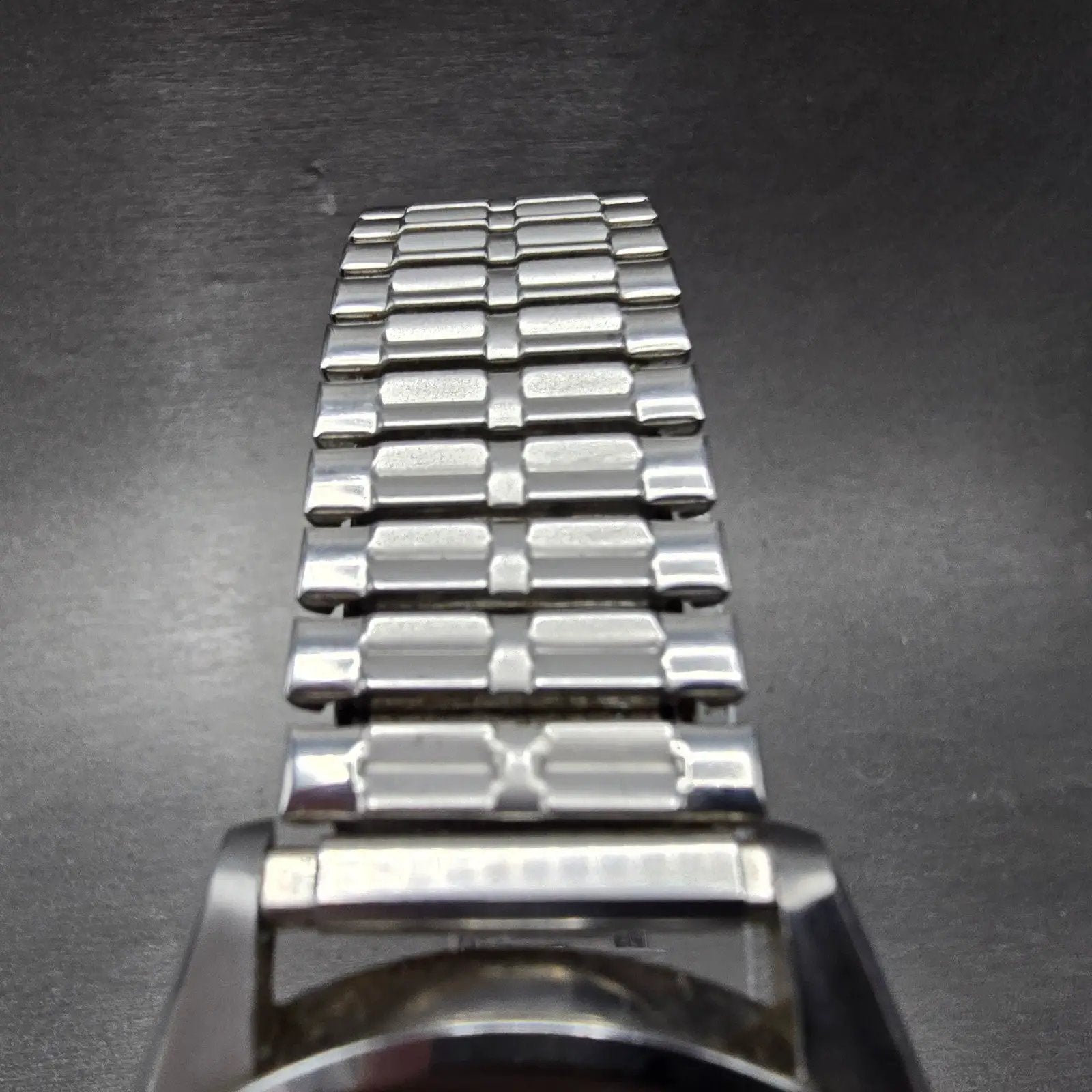 Seiko 5 Automatic Watch Men 37mm Silver Dial Silver Tone Daydate 6119-8080 PARTS5
