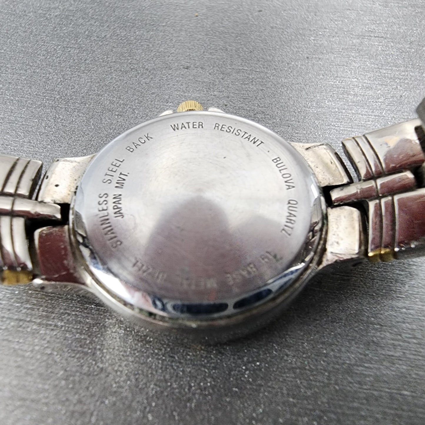 Bulova Watch Women 24mm MOP Dial Two Tone Round Bracelet 98L56 New Battery9