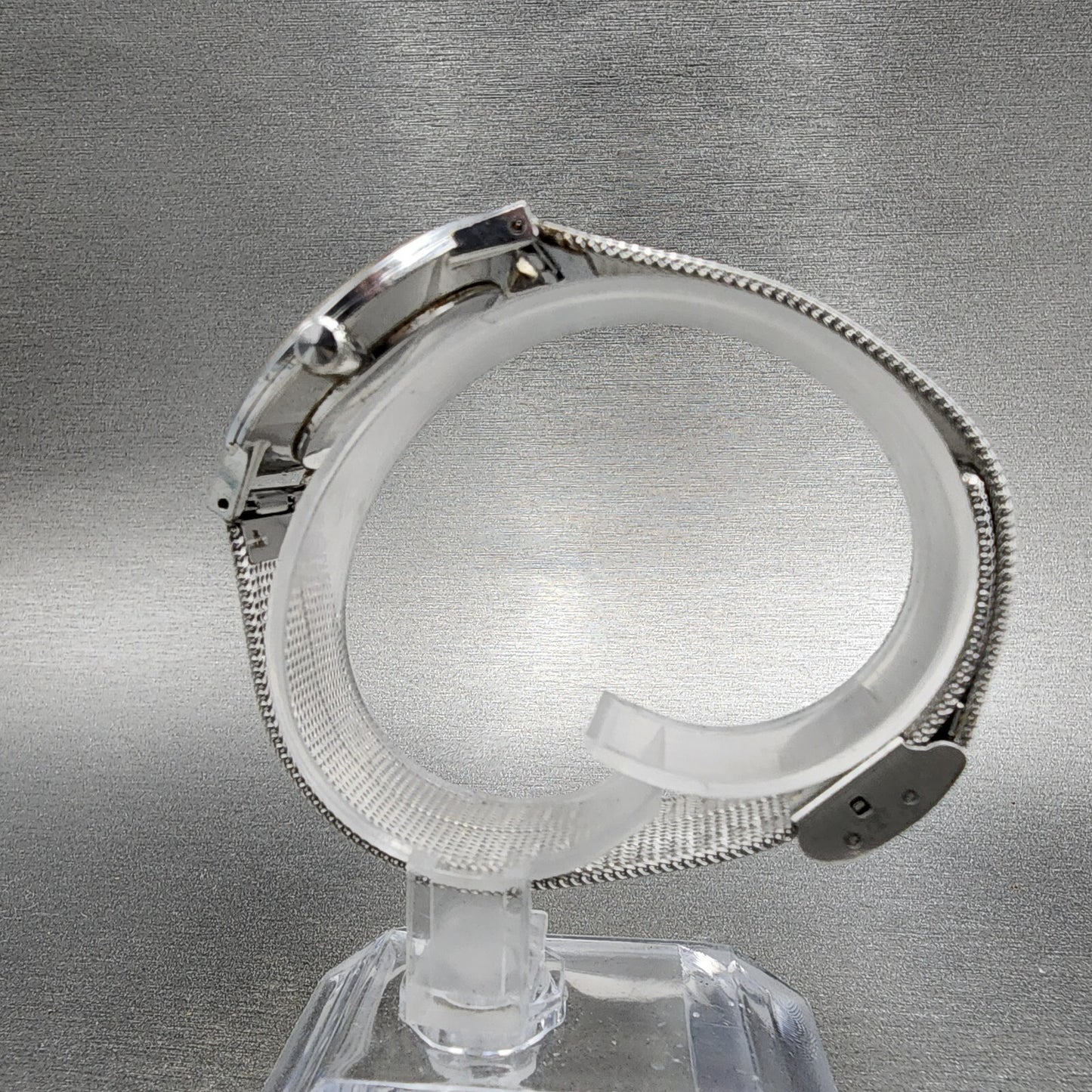 Seiko Chariot Watch Men 33mm White Woven Dial Steel Manual Wind 22200180 PARTS7