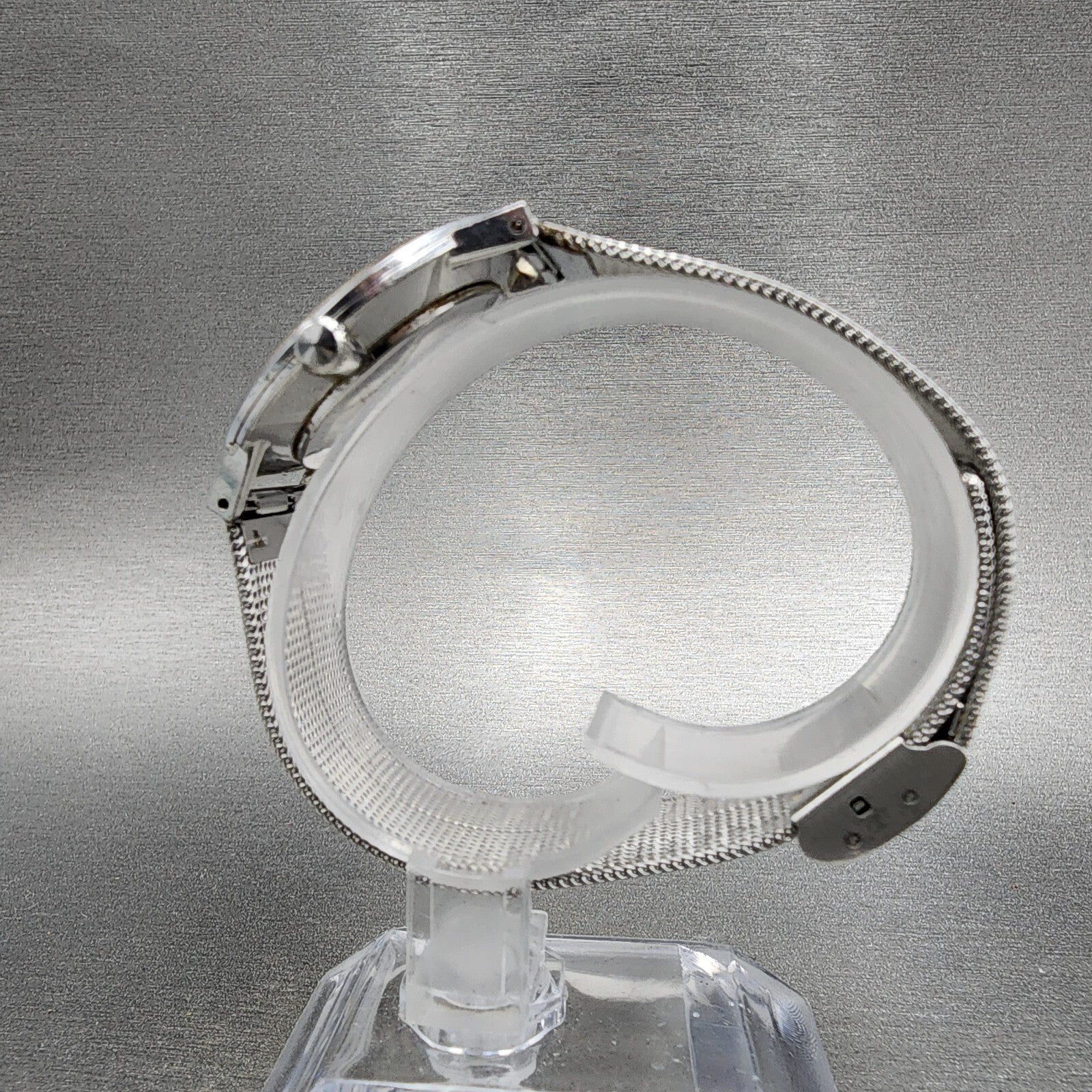 Seiko Chariot Watch Men 33mm White Woven Dial Steel Manual Wind 22200180 PARTS7