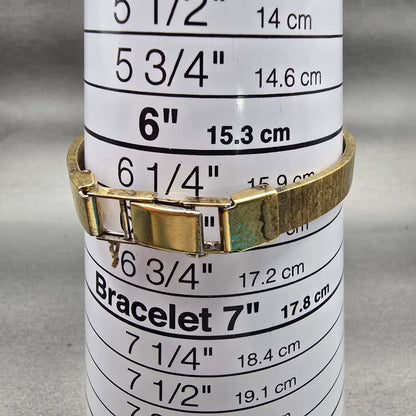 Seiko Watch Women 19mm Silver Dial Gold Tone Rectangle 4301-3000 New Battery VTG9