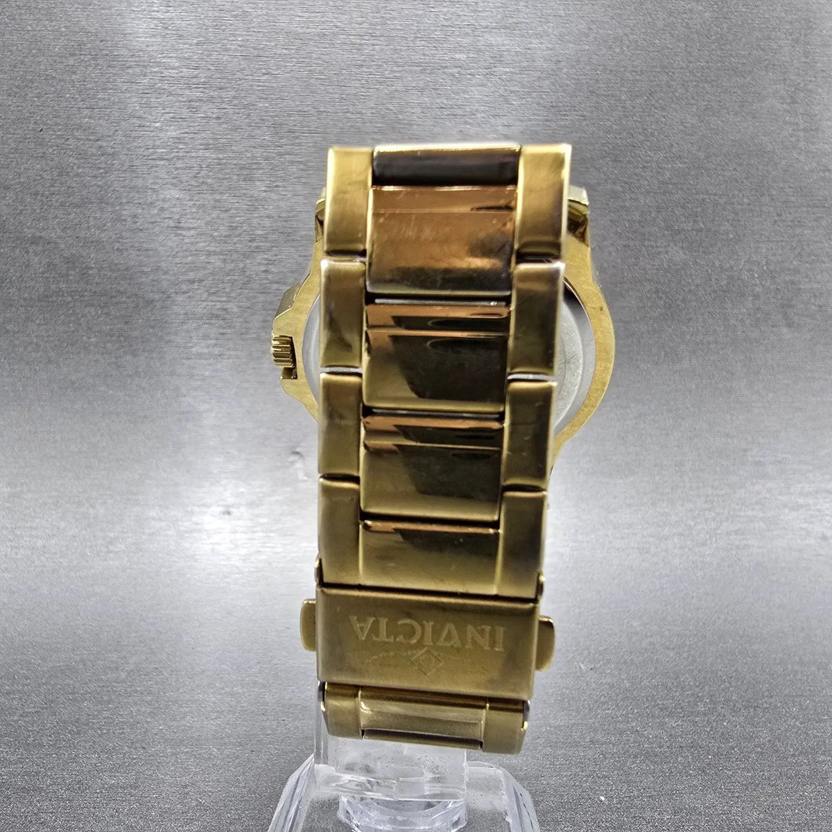 Invicta Speedway Watch Men 42mm Green Dial Gold Daydate Round 46856 New battery7