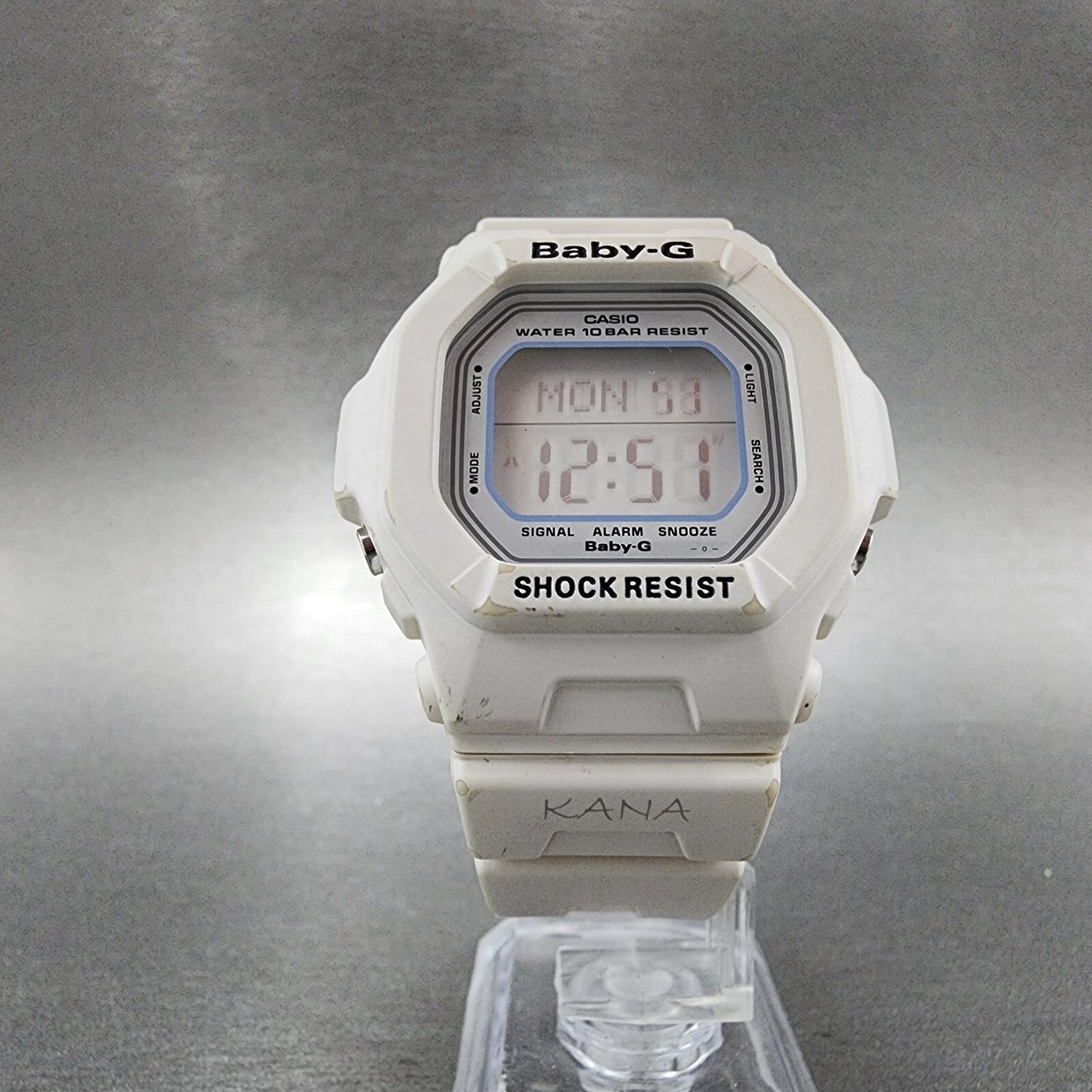 Casio BabyG BG5600WH Watch Women 40mm Digital White Tone Octagon New Battery5