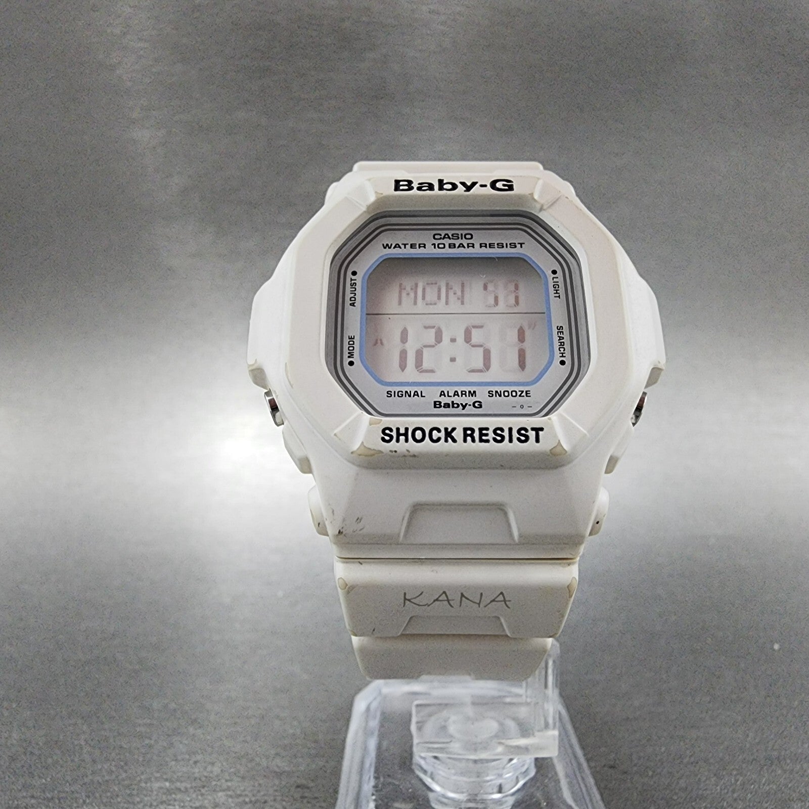 Casio BabyG BG5600WH Watch Women 40mm Digital White Tone Octagon New Battery5