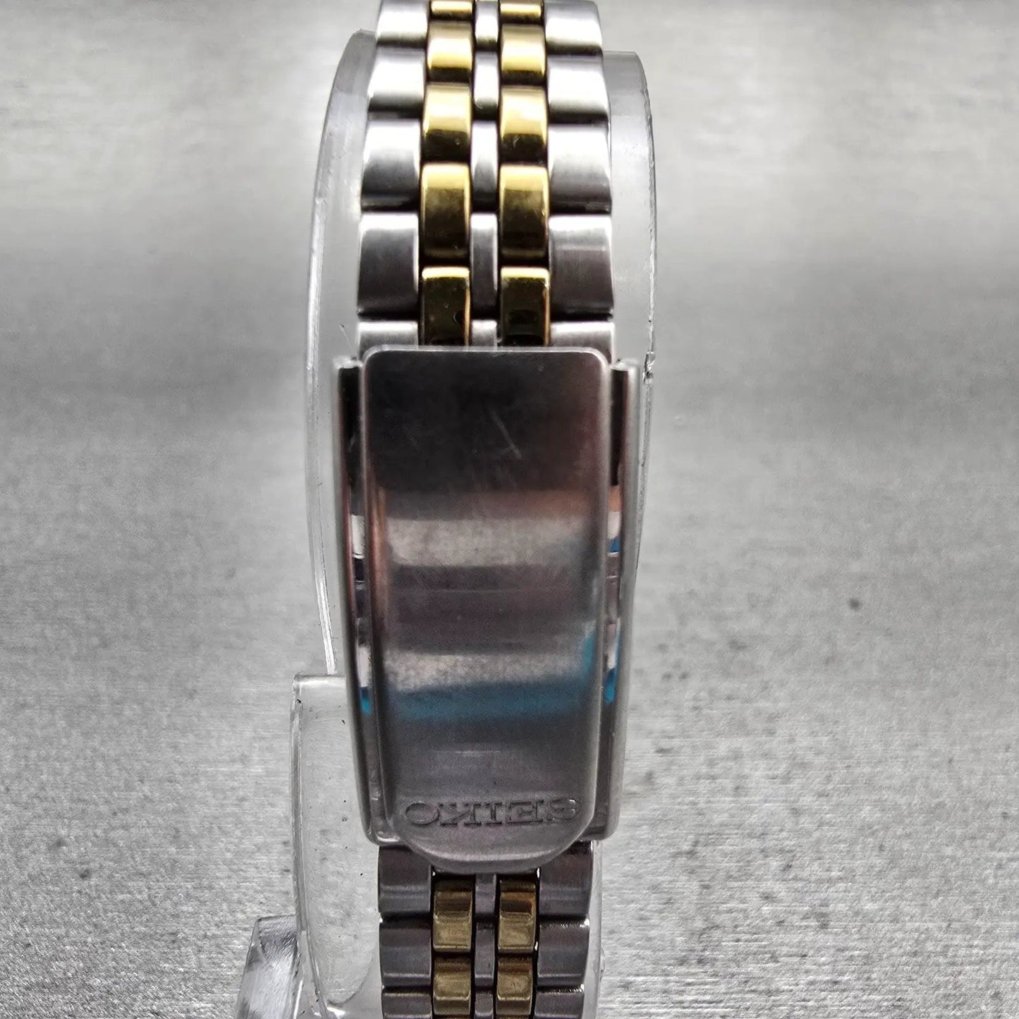 Seiko Watch Women 24mm White Dial Two Tone Daydate Round 7N83-0011 New Battery7