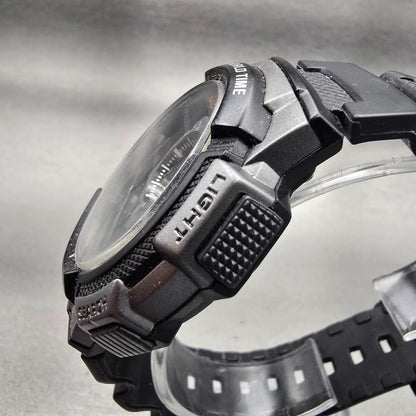 Casio Illuminator AE1000W Watch Men 44mm Black Dial Black Chrono Alarm New Batt2