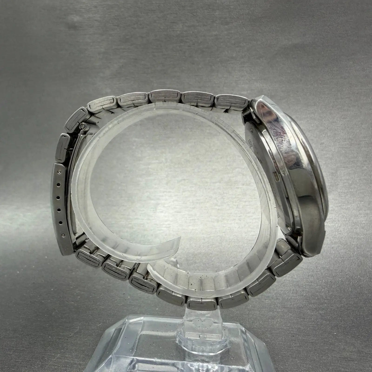 Casio Beside Watch Men 35mm Silver Dial Steel Daydate Round BES-105 New Battery8