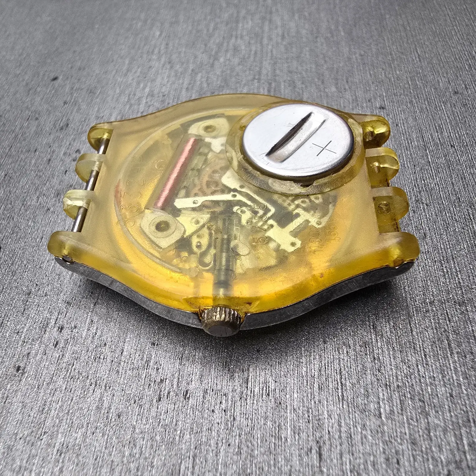 Swatch Golden Sphere Watch Men 39mm Skeleton Dial Silver Case GX102 New Battery7