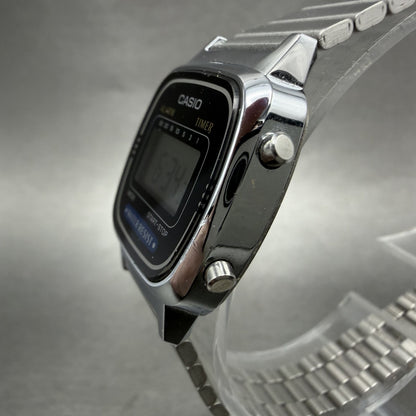 Casio LA670W Watch Women 24mm Digital Silver Tone Rectangle Alarm Chrono New Bat2