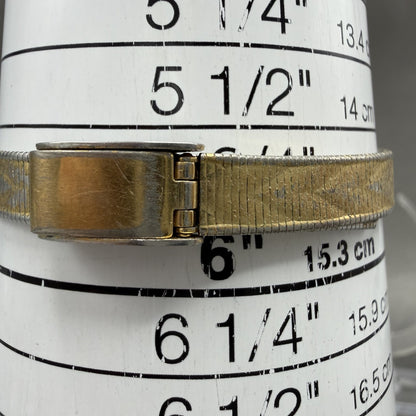 Elgin Watch Women 16mm Champagne Dial Gold Tone Oval Diamond Quartz New Battery10