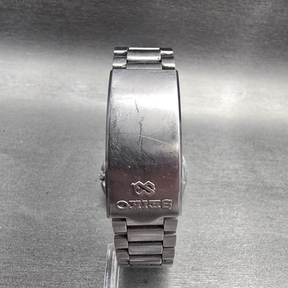 Seiko SQ Watch Men 37mm Black Dial Silver Tone Daydate Round 7546-8049 New Batt7