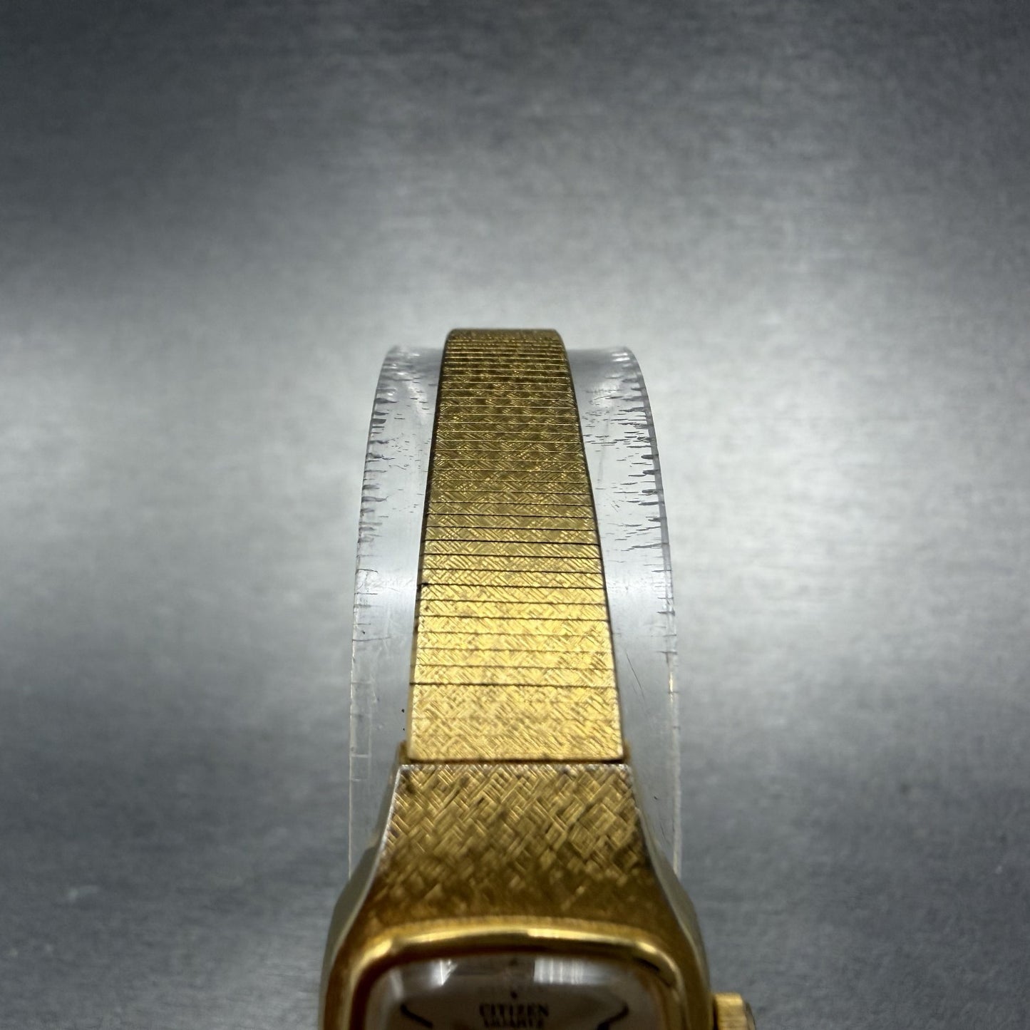 Citizen CQ Watch Women 17mm Champagne Dial Gold Tone 3220-322355 New Battery4