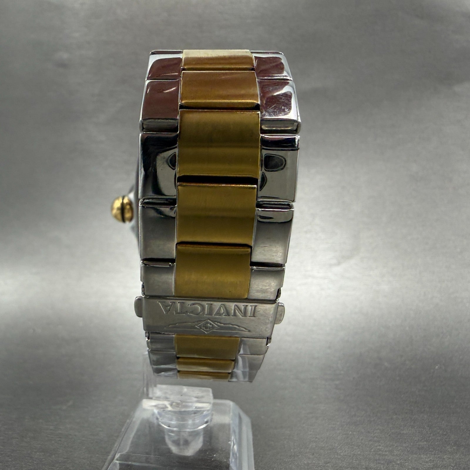 Invicta Lupah Watch Men 47mm Champagne Dial Two Tone Rectangle 15190 New battery7