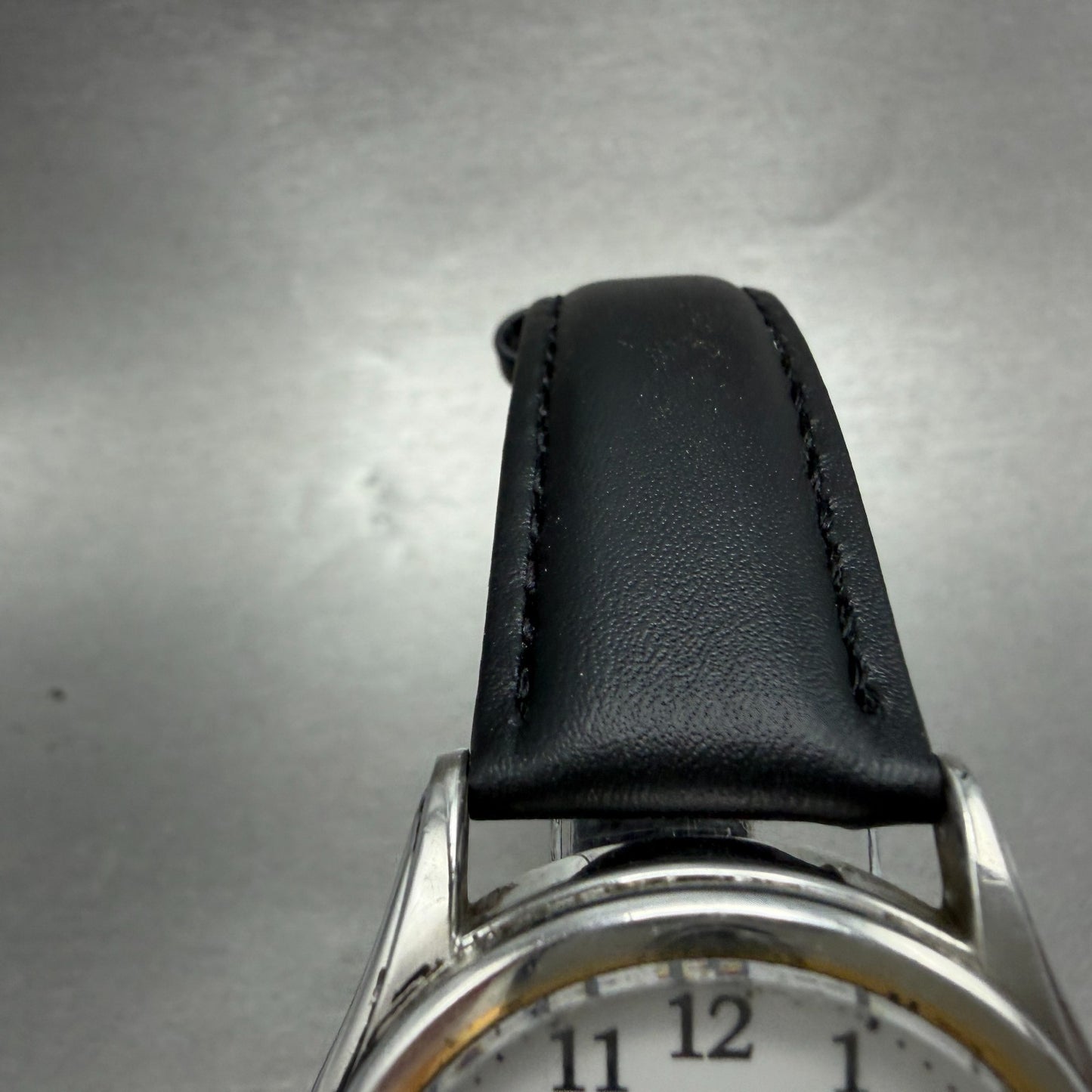 Seiko ALBA Watch Men 36mm White Dial Two Tone Date Round 7N42-0AD0 New Battery4