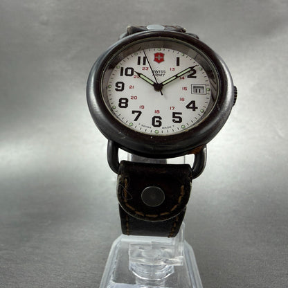 Victorinox Swiss Army Cavalry Watch Men 37mm White Dial Black Tone PARTS KPO6
