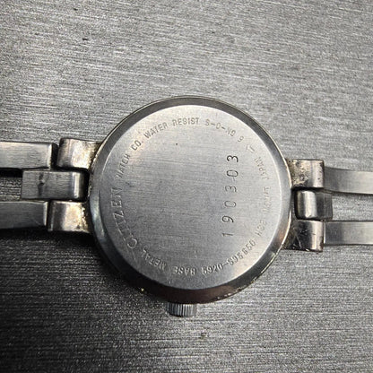 Citizen Watch Women 21mm Silver Dial Silver Tone Round 5920-S95650 New Battery10