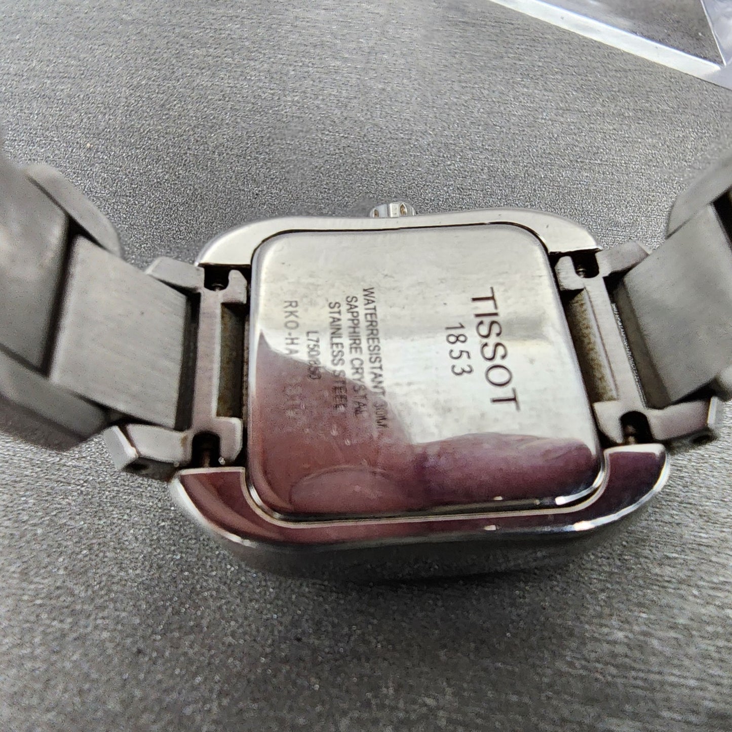 Tissot TWave Tank Watch Women 24mm MOP Dial Steel Rectangle L750/850 New Batt9