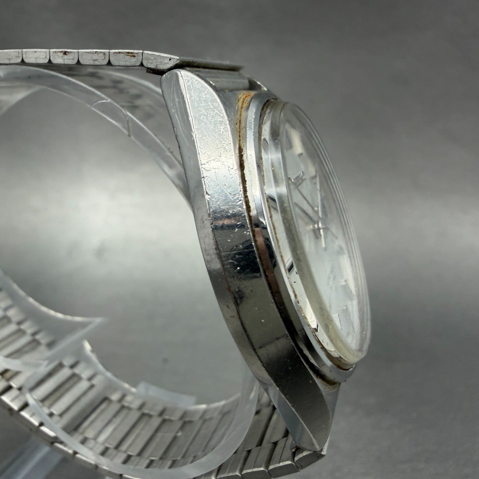 Seiko Lord Matic Watch Men 36mm Silver Dial Silver Tone Daydate READ!!!!!! Runs3