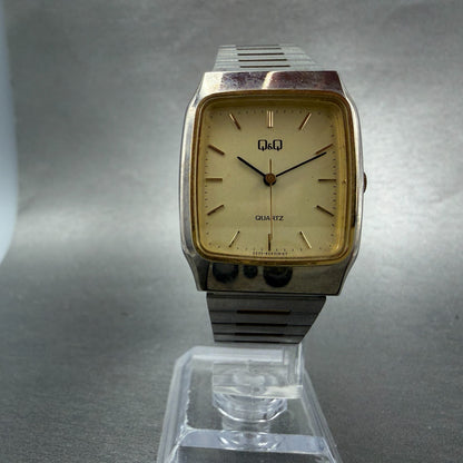 Citizen Q&Q Tank Watch Unisex  27mm Champagne Dial Two Tone Octagon New Battery5