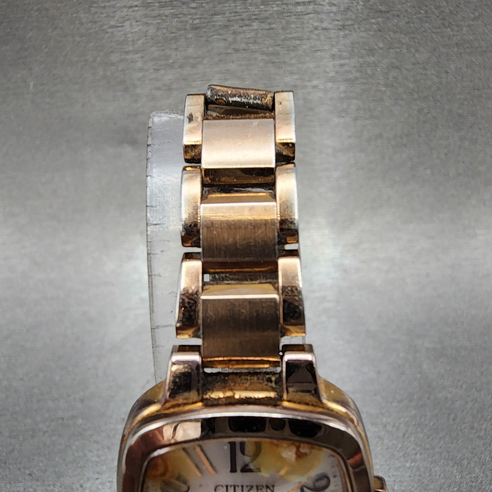 Citizen EcoDrive XC Watch Women 25mm White Dial Rose Gold Date H058 Runs4