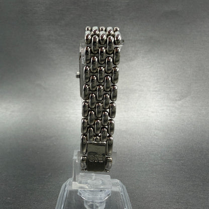 ESQ Tank Watch Women 18mm White Dial Silver Tone Rectangle 100654 New battery7