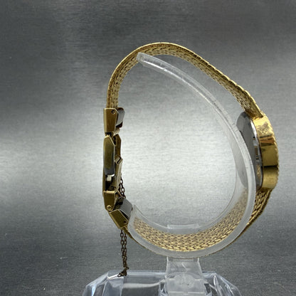 Seiko Lassale Watch Women 22mm Champagne Dial Gold Tone 1400-0479 New Battery KH8