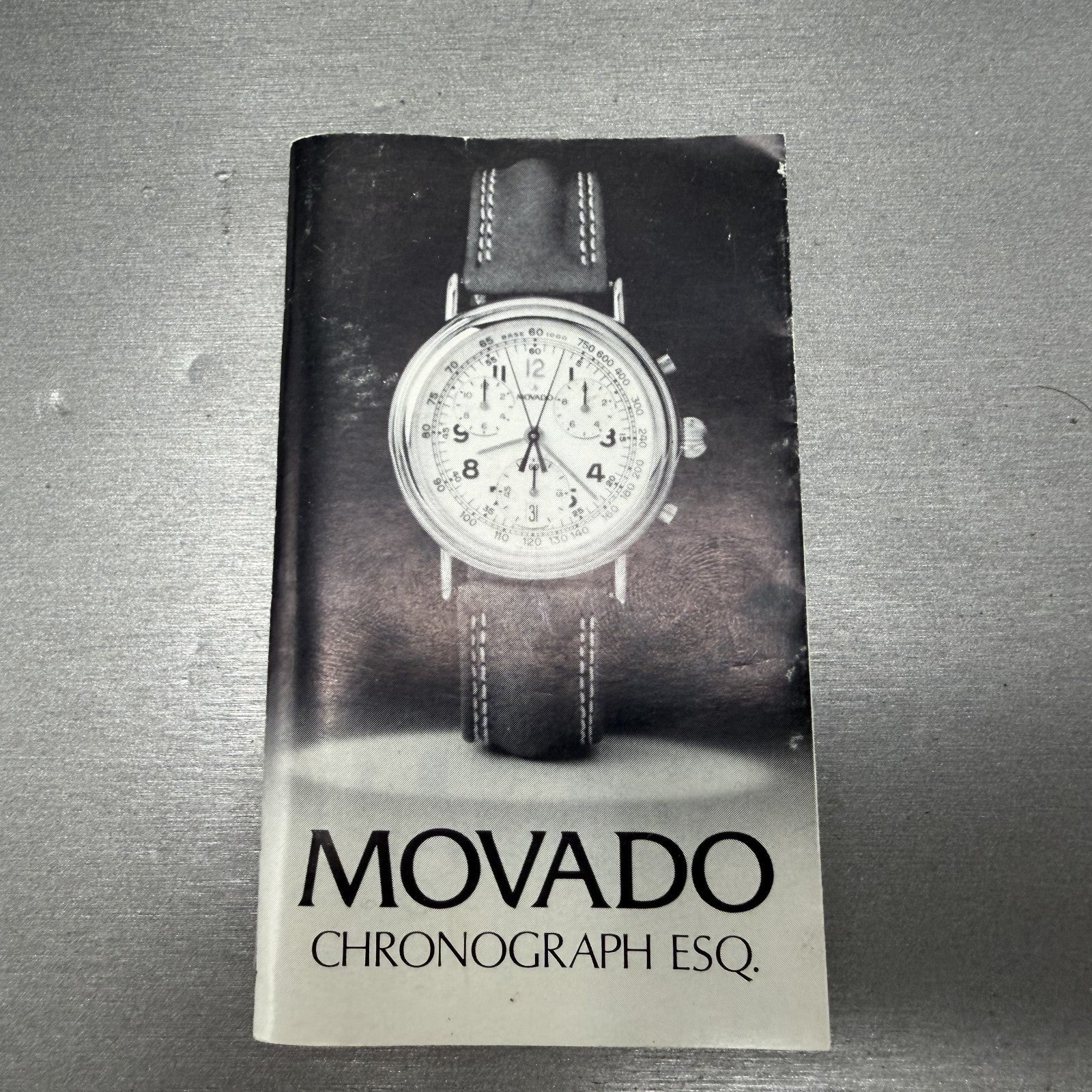 Movado Chronograph Watch Men 38mm White Dial Gold Tone Date 87.A5.860 New BattAB11