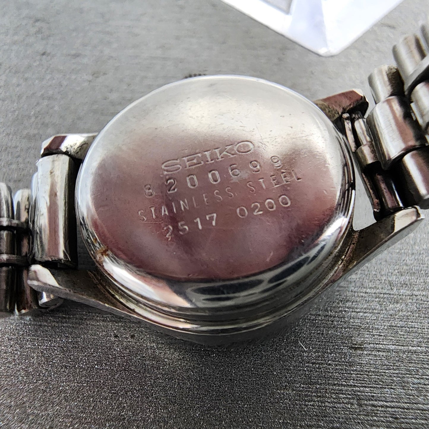 Seiko Matic Lady watch Women 22mm Silver Dial Silver Tone Date 25170200 PARTS10