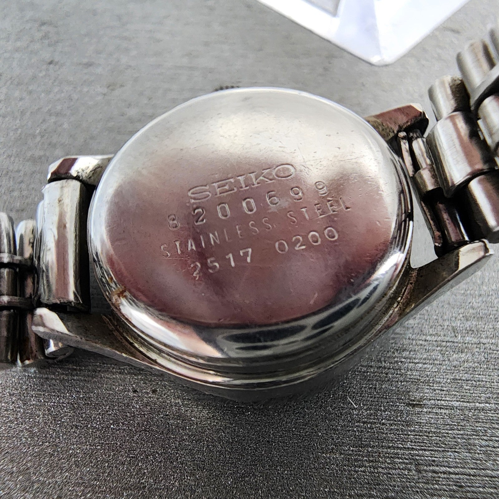 Seiko Matic Lady watch Women 22mm Silver Dial Silver Tone Date 25170200 PARTS10