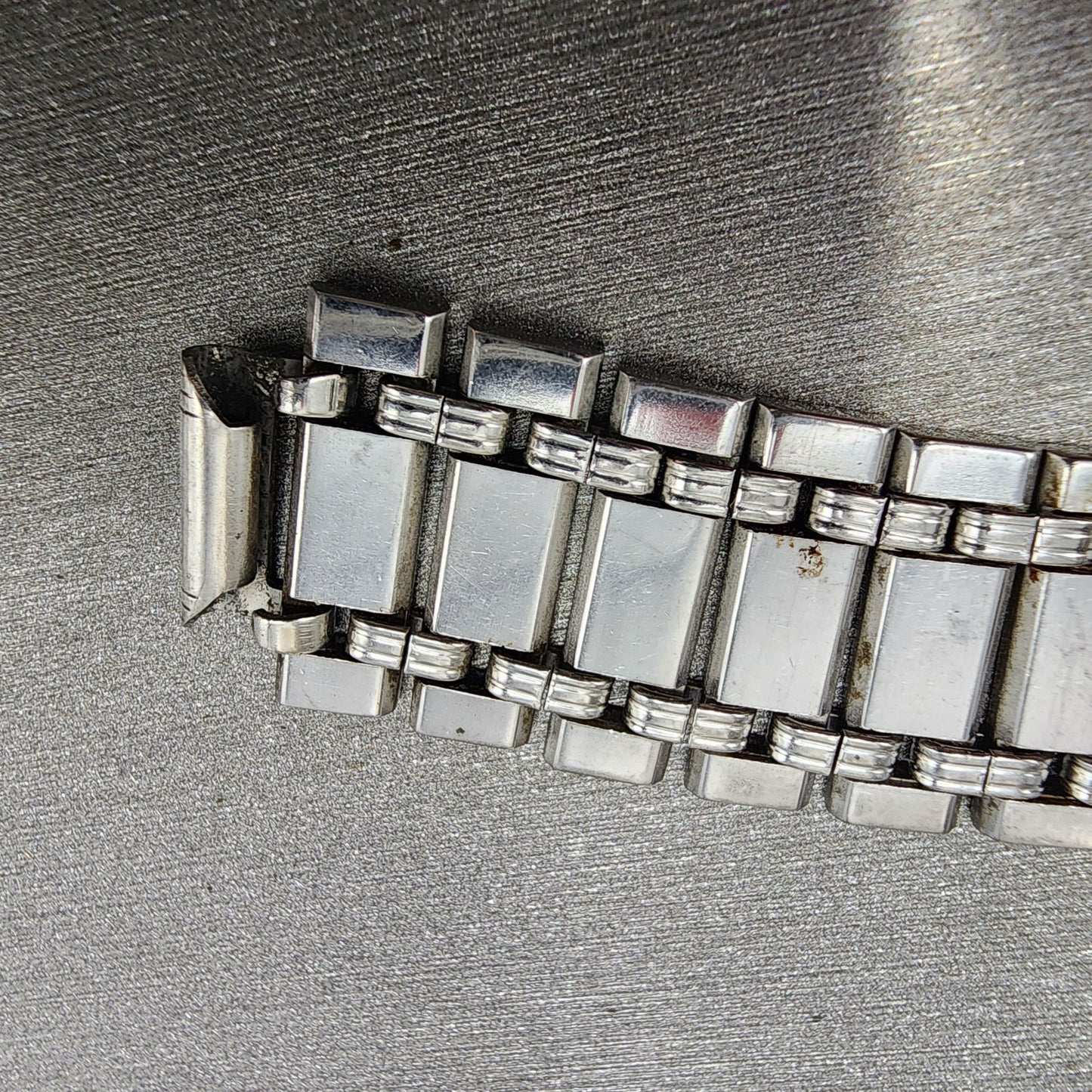 Citizen Bracelet Stainless Steel 12mm Tri Folding Clasp Vintage6