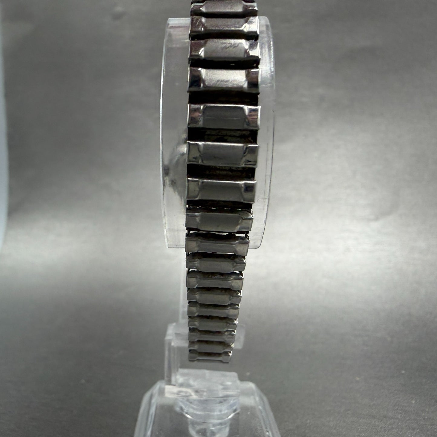 Seiko Automatic Watch Women 24mm Silver Dial Silver Tone Date 2205-0599 PARTS8