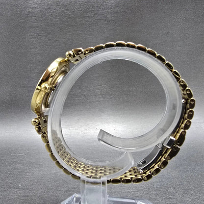 Citizen Eco-Drive Stiletto Watch Women 28mm MOP Dial Gold Round EG3082-50D Runs6