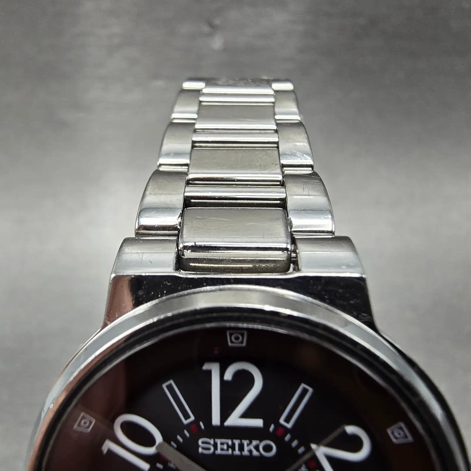 Seiko Lukia Solar Watch Women 30mm Brown Dial Silver Tone Atomic Round PARTS!!!!5