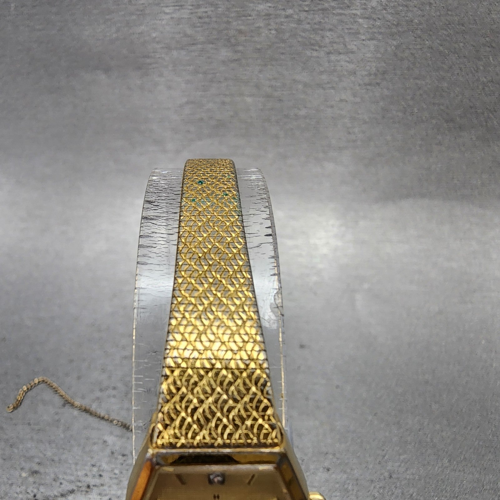 Hamilton Watch Women 26mm Gold Dial Gold Octagon 9220 New Battery Vintage4