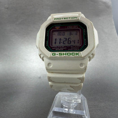 Casio G-Shock G-5600GR Watch Men 45mm White Solar Alarm Chronograph Works5
