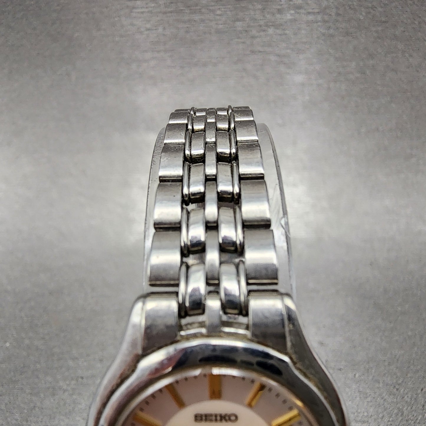 Seiko Exceline Watch Women 25mm MOP Dial Stainless Steel Round 4J410030 New Bat4