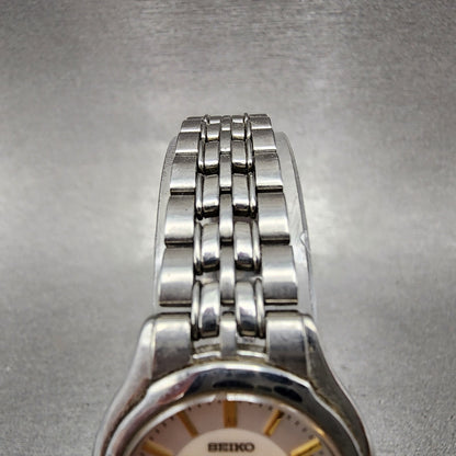 Seiko Exceline Watch Women 25mm MOP Dial Stainless Steel Round 4J410030 New Bat4