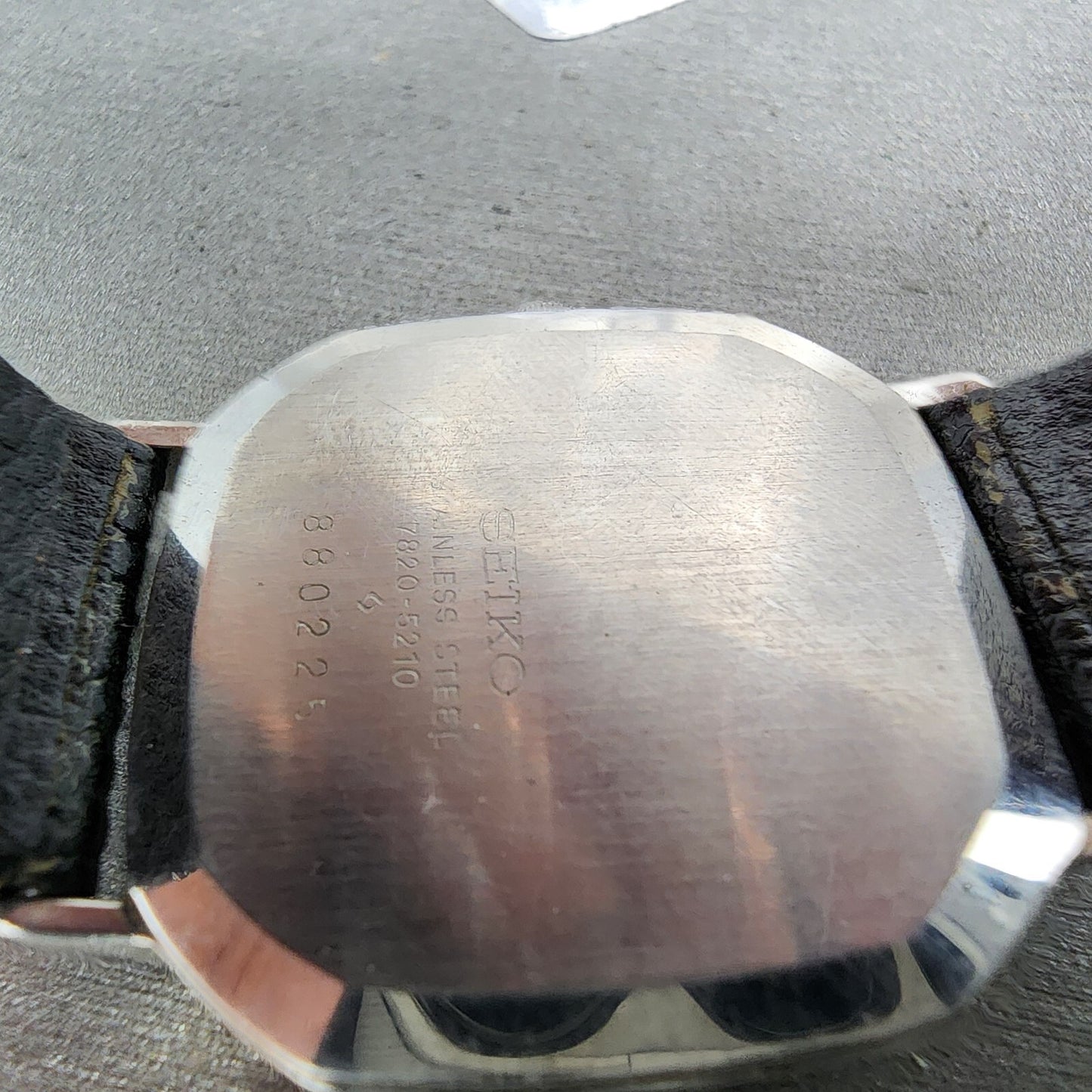 Seiko Watch Men 31mm Silver Dial Silver Tone 7820-5210 New Battery READ!!!!!!