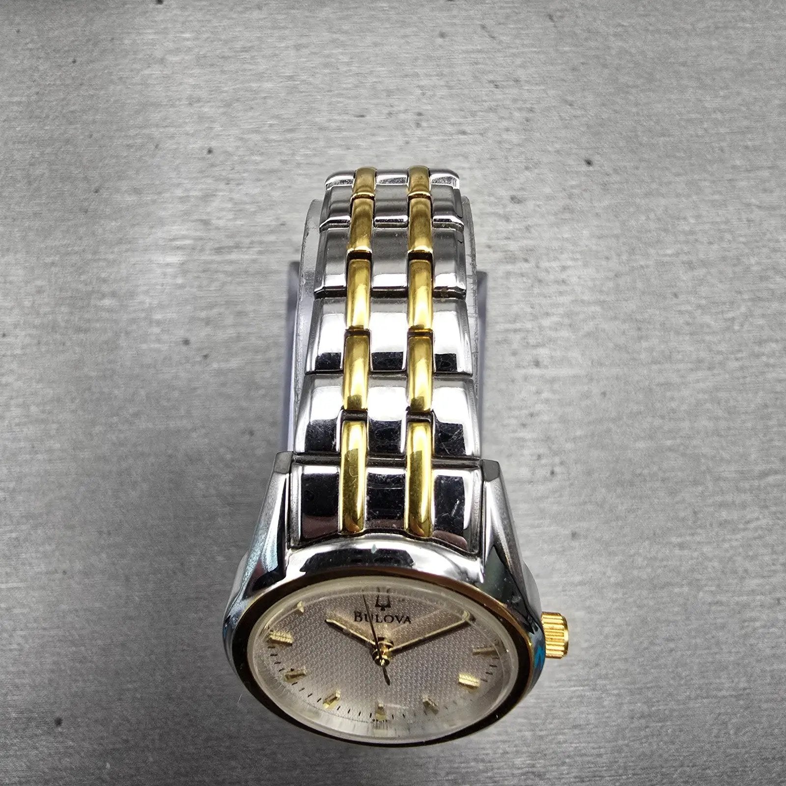 Bulova Watch Women 26mm Silver Dial Two Tone Round 98L138 New Battery Bracelet4