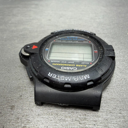 Casio MAP-100 Watch Men 42mm Digital Black Map Meter Alarm Chrono VTG PARTS5