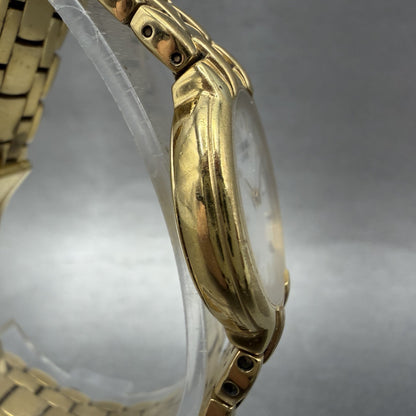 Raymond Weil Watch Women 25mm White Dial Gold Tone Date 9968 New Battery READ!!!3