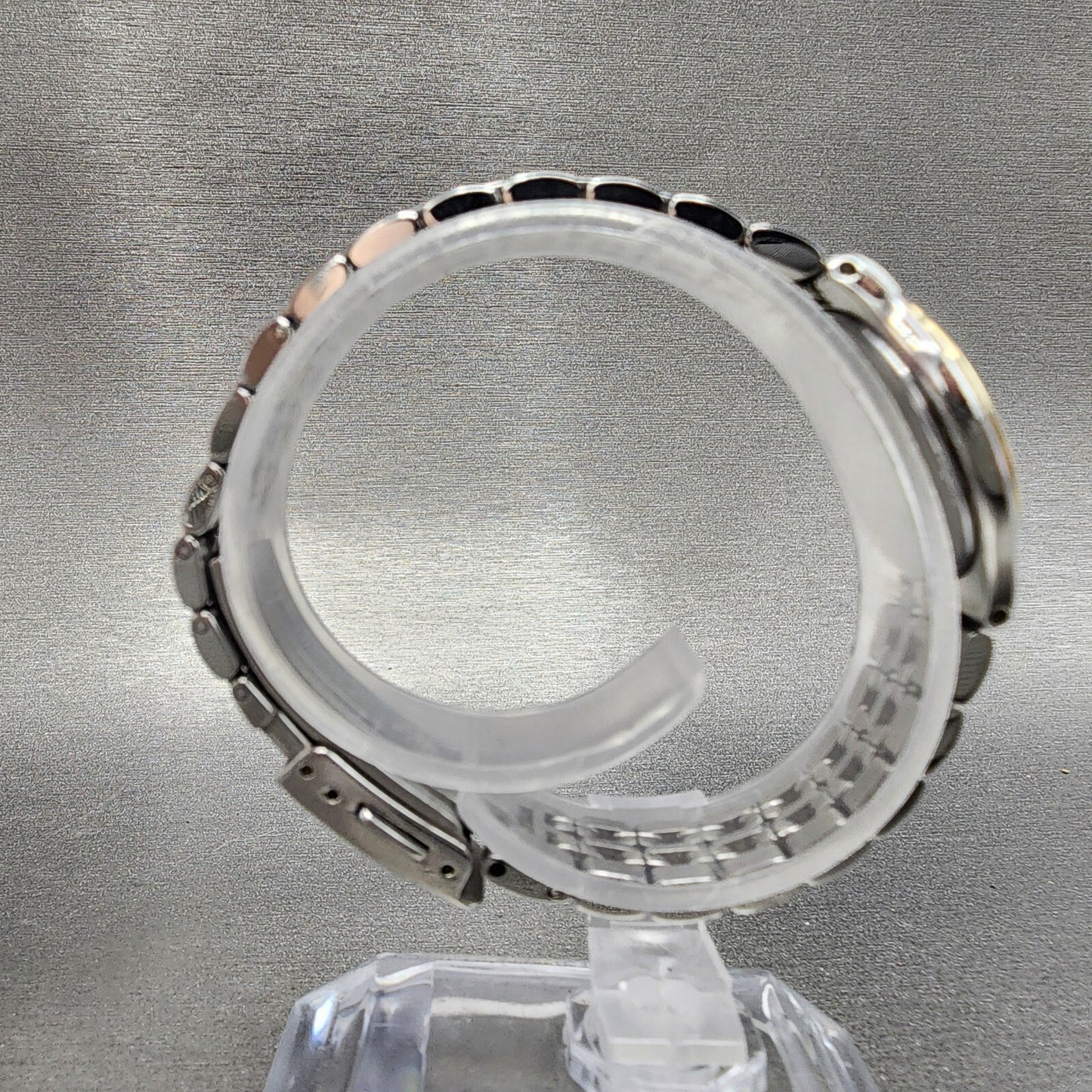 Seiko Exceline Watch Women 25mm Cream Dial Two Tone Round 4J41-0030 New Battery