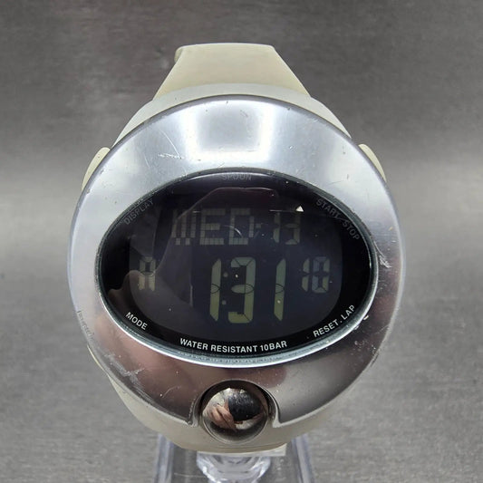 Seiko Wired Spoon Watch Men 38mm Silver Digital Alarm Chronograph New Battery0