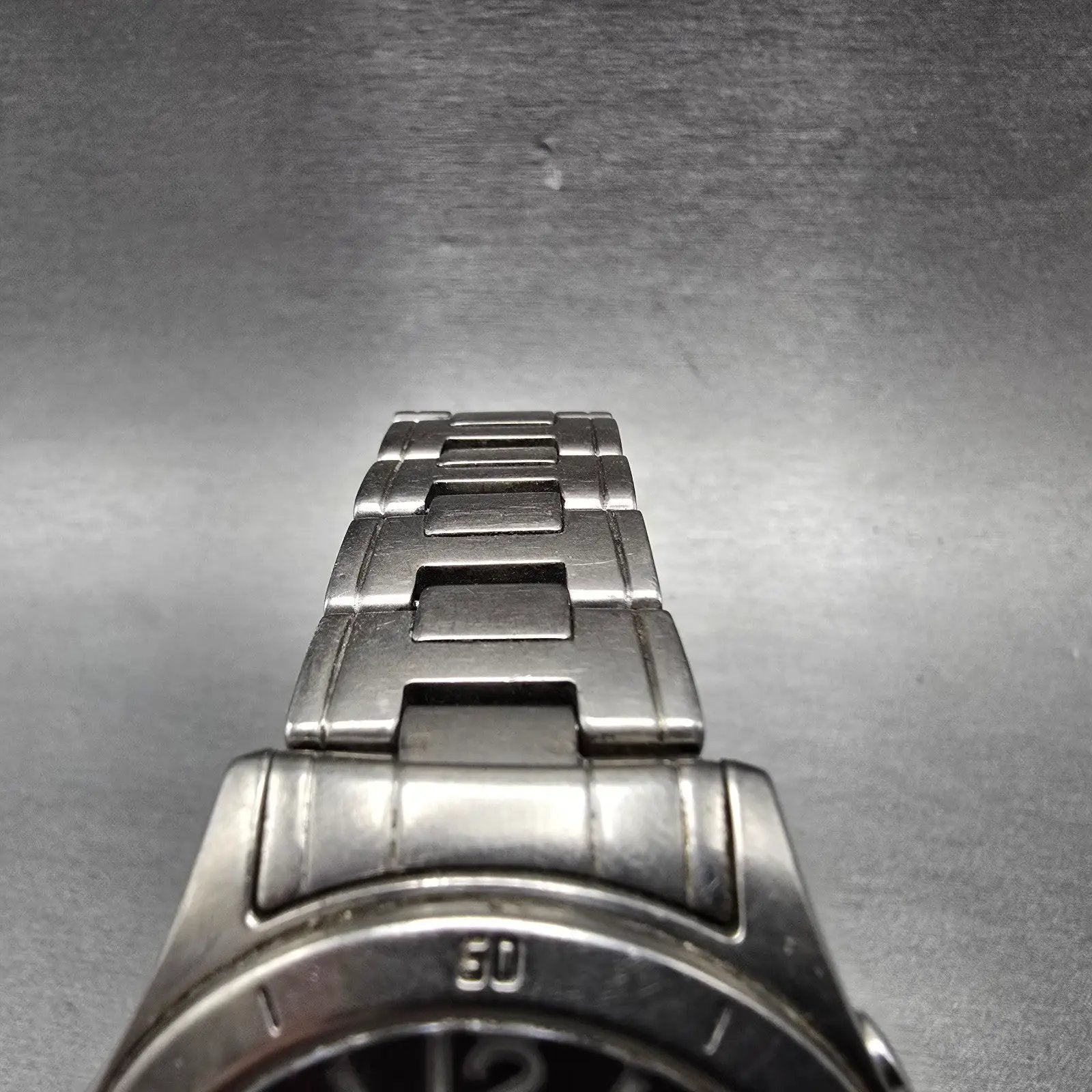 Casio Overland Wave Watch Men 42mm Black Dial Titanium Date Solar Round READ!!!!5