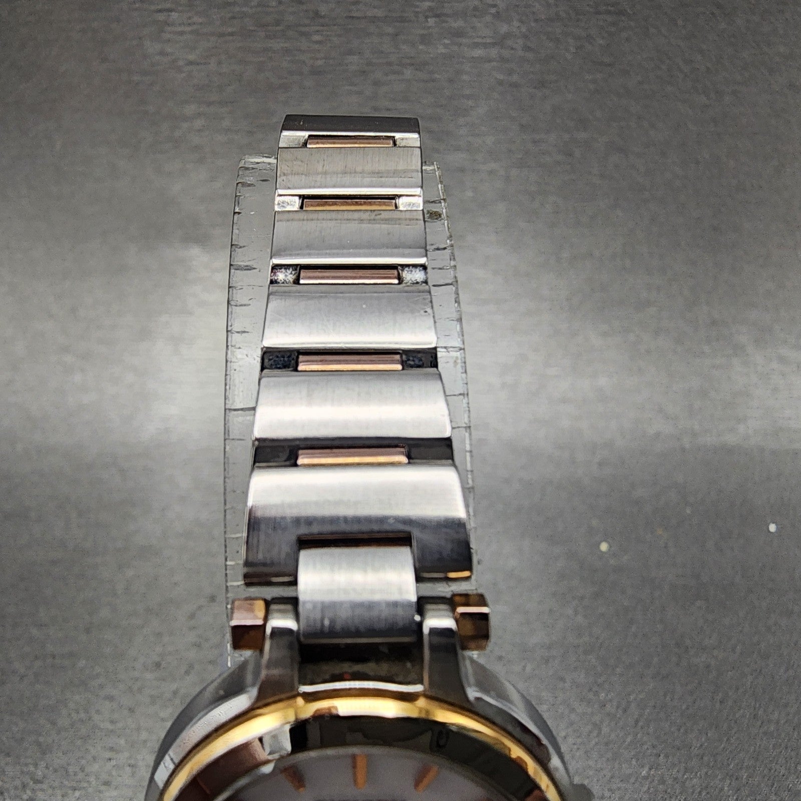 Citizen EcoDrive XC Watch Women 25mm White Dial Steel Date Round Atomic Works5