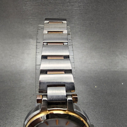 Citizen EcoDrive XC Watch Women 25mm White Dial Steel Date Round Atomic Works5