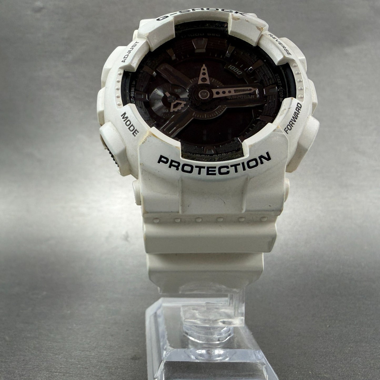Casio G-Shock GA-110GW Watch Men 51mm Digital Analog White Alarm Chrono New Batt5